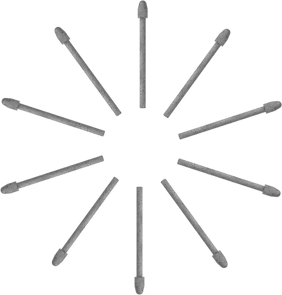 10 Pack Replacement Nibs PN05A Compatible with Digital Pen Stylus PW517 for Pen Display Kamvas 12, Kamvas 13, Kamvas 16 2021, Kamvas 22, Kamvas 22 Plus (Gray)