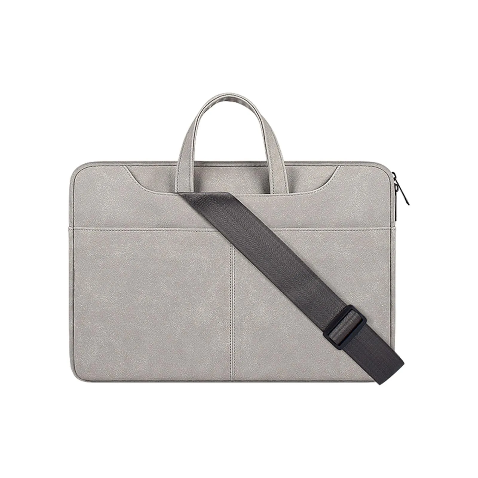 13.3 Inch Detachable Shoulder Laptop Bag - Frosted Pu Business