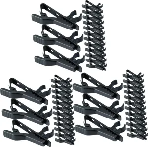15pcs for Loud-Speaker Lavalier Holder Professional Universal Collar Lapel Condenser Clip-on Wire Clips Studio Metal Holders Microphone Mic Tie Replacement Fixing Iron Performance Stands (Color