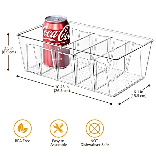 2 Pack/ 4 Pack/ 6 Pack/ 8 Pack Stackable Food Storage Bins | Puricon