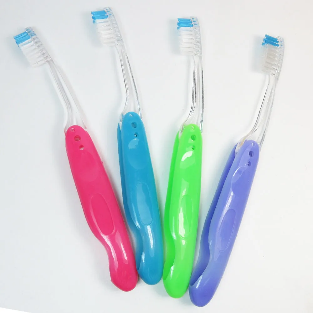 20 Foldable Toothbrushes 5 Portable Cases Travel Hike Camping Protects Cover Box