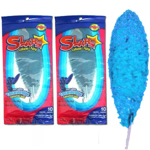 20 Pc Mexican Lollipops Pigui Slaps Tamarind Blue Flavor Paletas Fruit Pop Candy