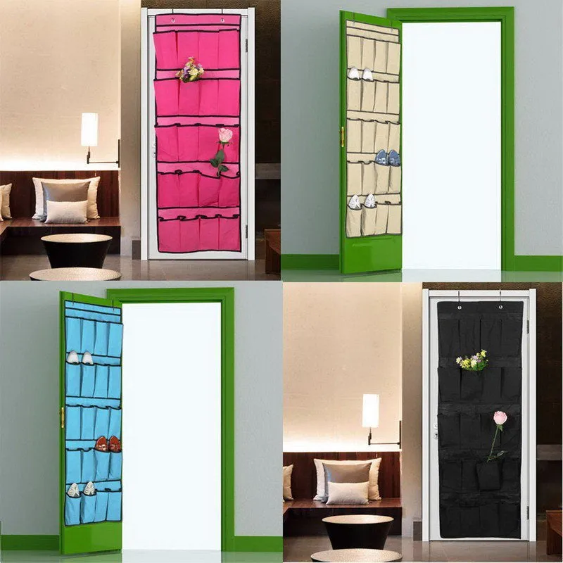 20 Pocket Over The Door Shoe Organizer Space Saver
