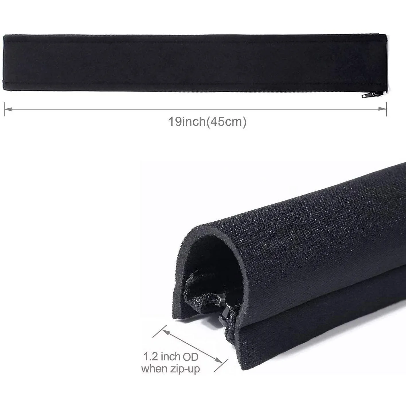4 Piece Black Cable Management Sleeve for TV/Computer/Home Entertainment, 19-20 inch