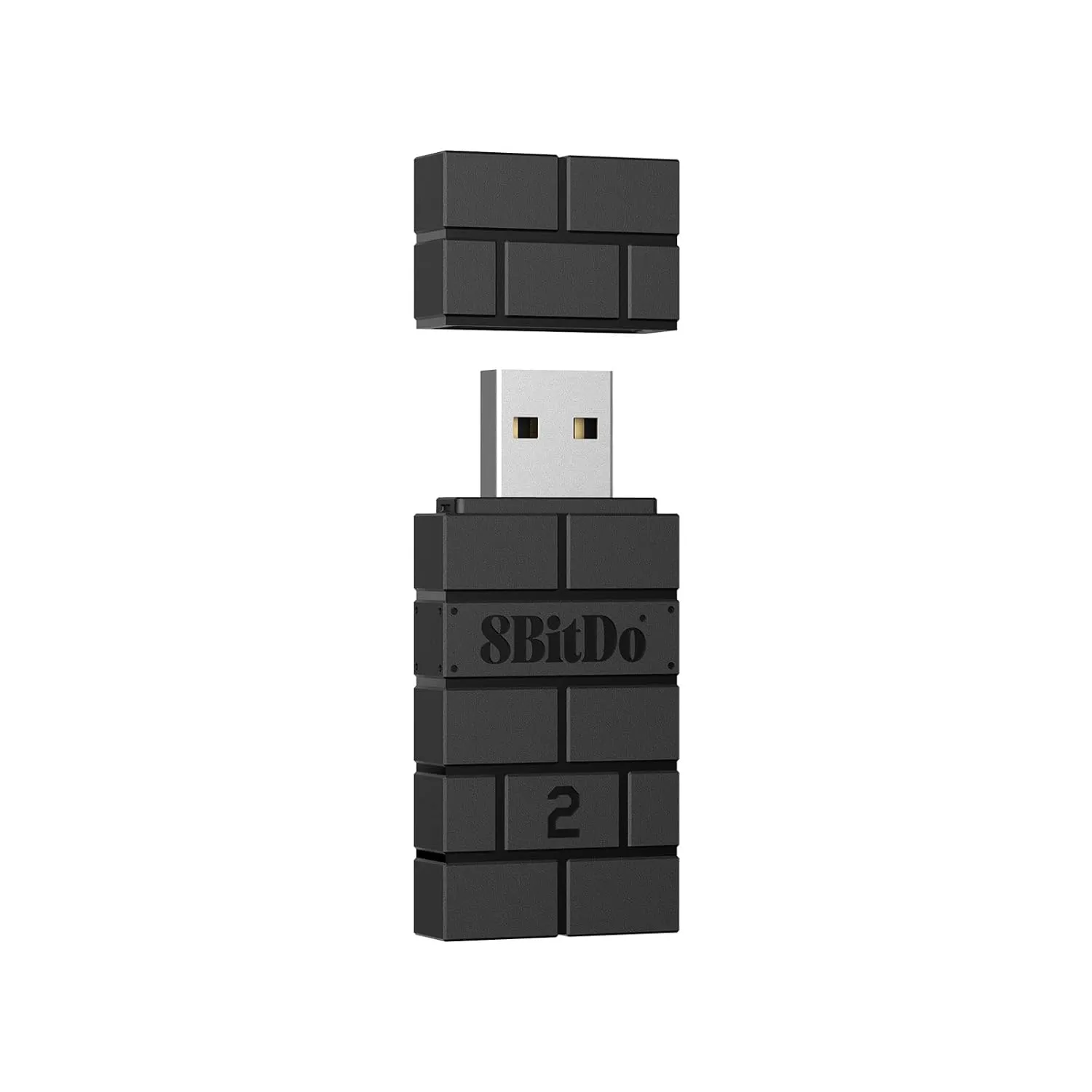 8BitDo Wireless USB Adapter 2 for Switch, Windows PC, Mac & Raspberry Pi, Compatible with Xbox Series X & S Controller, Xbox One Bluetooth, Switch Pro and PS5 Controller (Black)