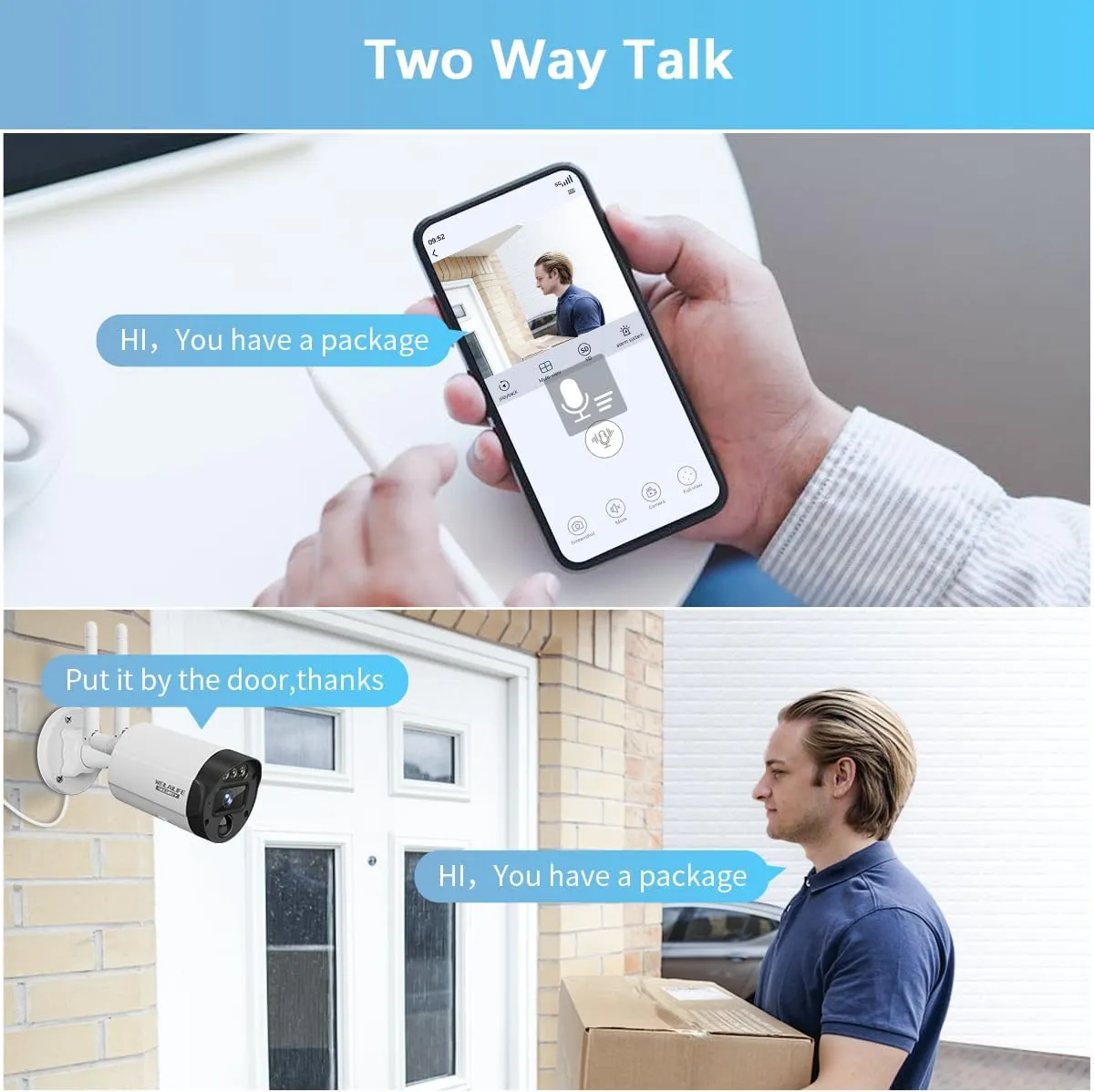 90ft Super Night Vision 5MP Outdoor Wireless Security Camera System, Wireless Cameras for Home Security, Home Video Security Cameras, WiFi Surveillance DVR Kits