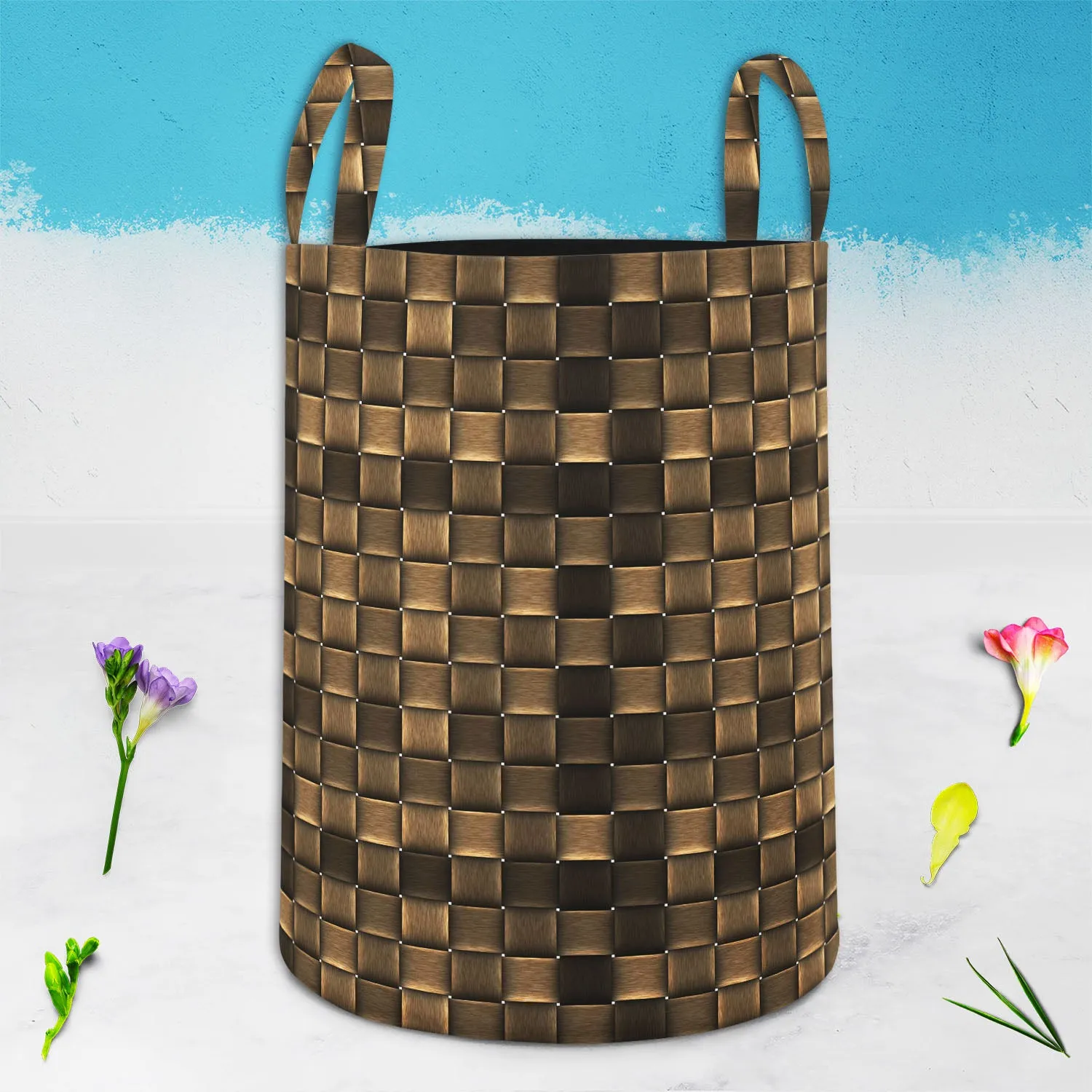 Abstract Art D37 Foldable Open Storage Bin | Organizer Box, Toy Basket, Shelf Box, Laundry Bag | Canvas Fabric