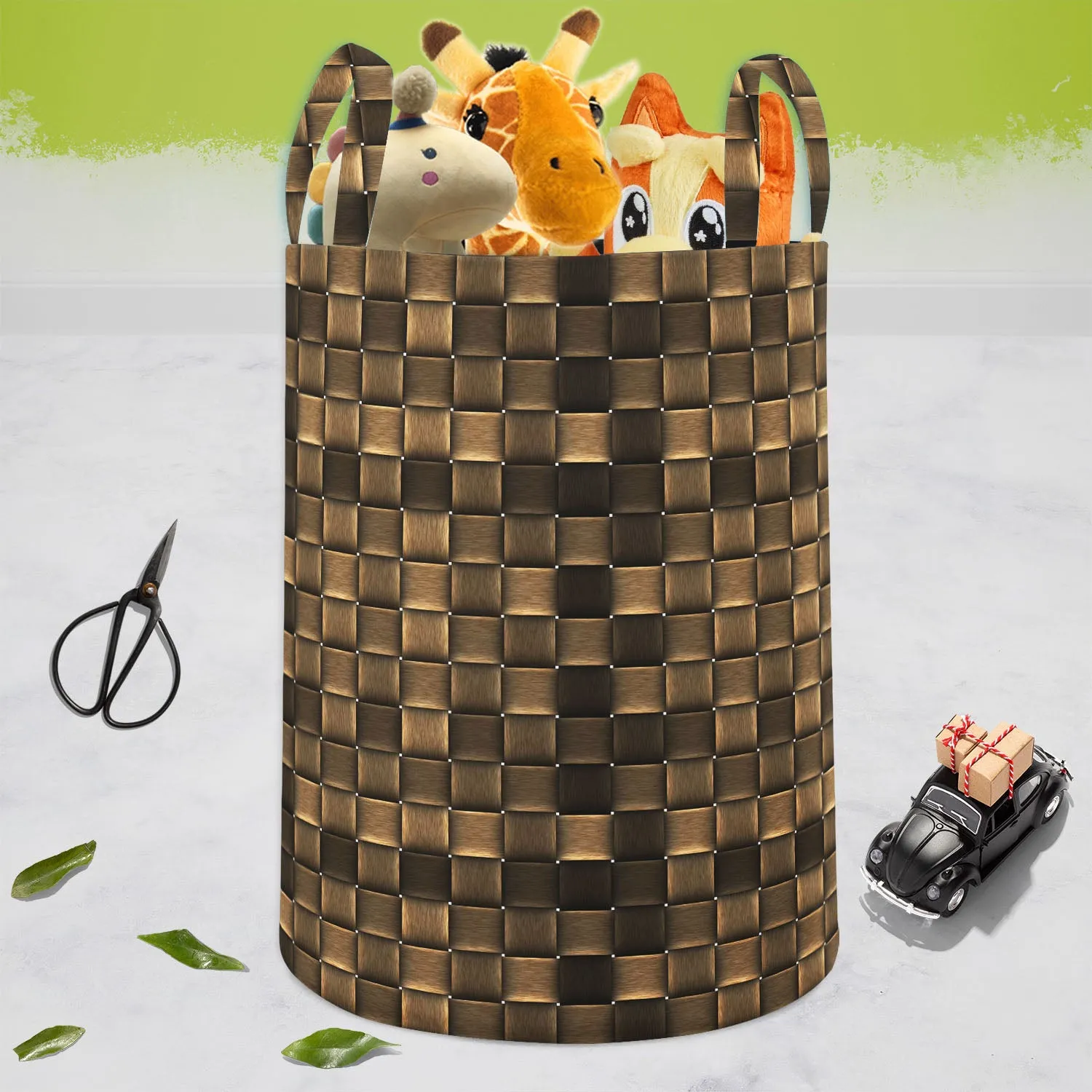 Abstract Art D37 Foldable Open Storage Bin | Organizer Box, Toy Basket, Shelf Box, Laundry Bag | Canvas Fabric