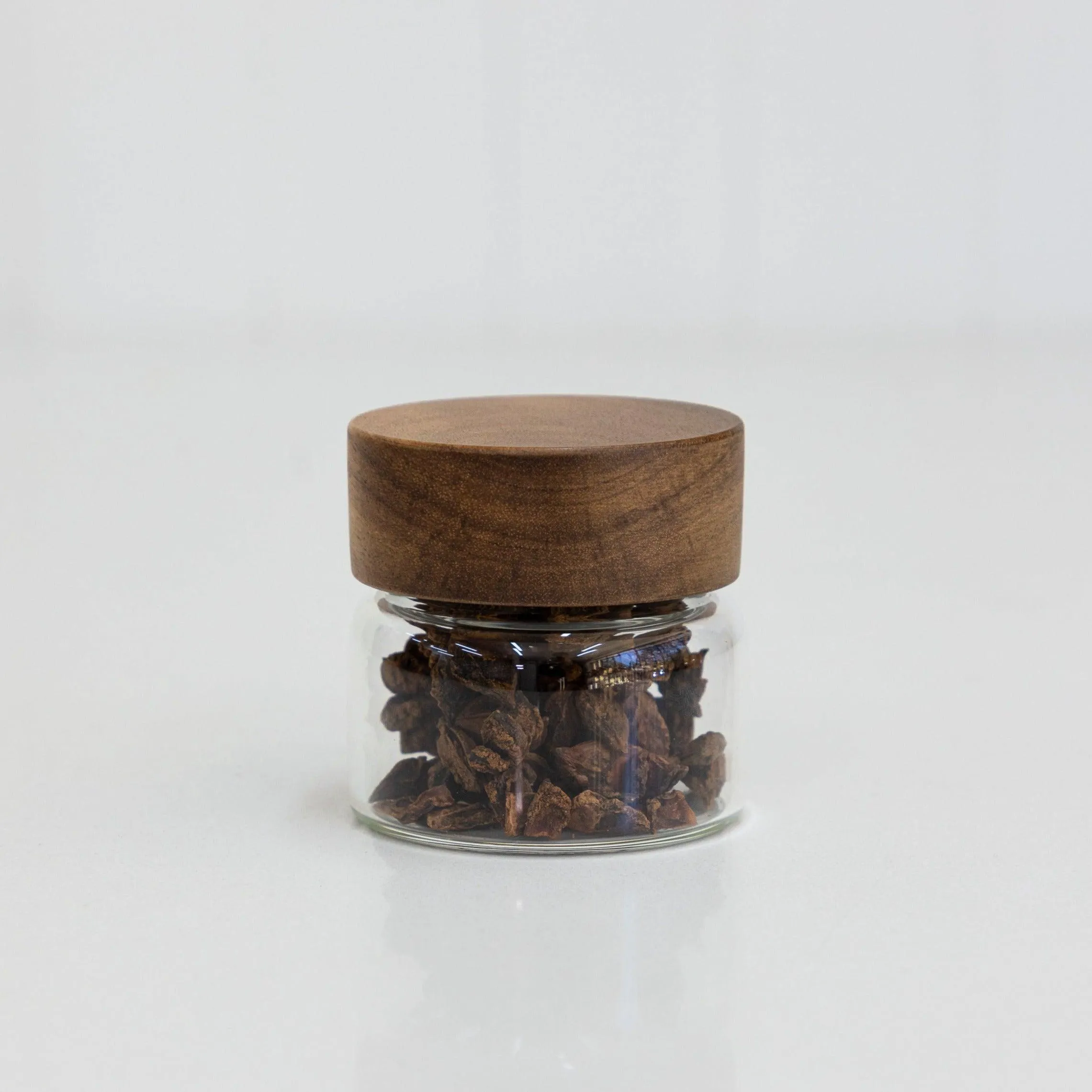 Acacia Wood Glass Jar - 100ml