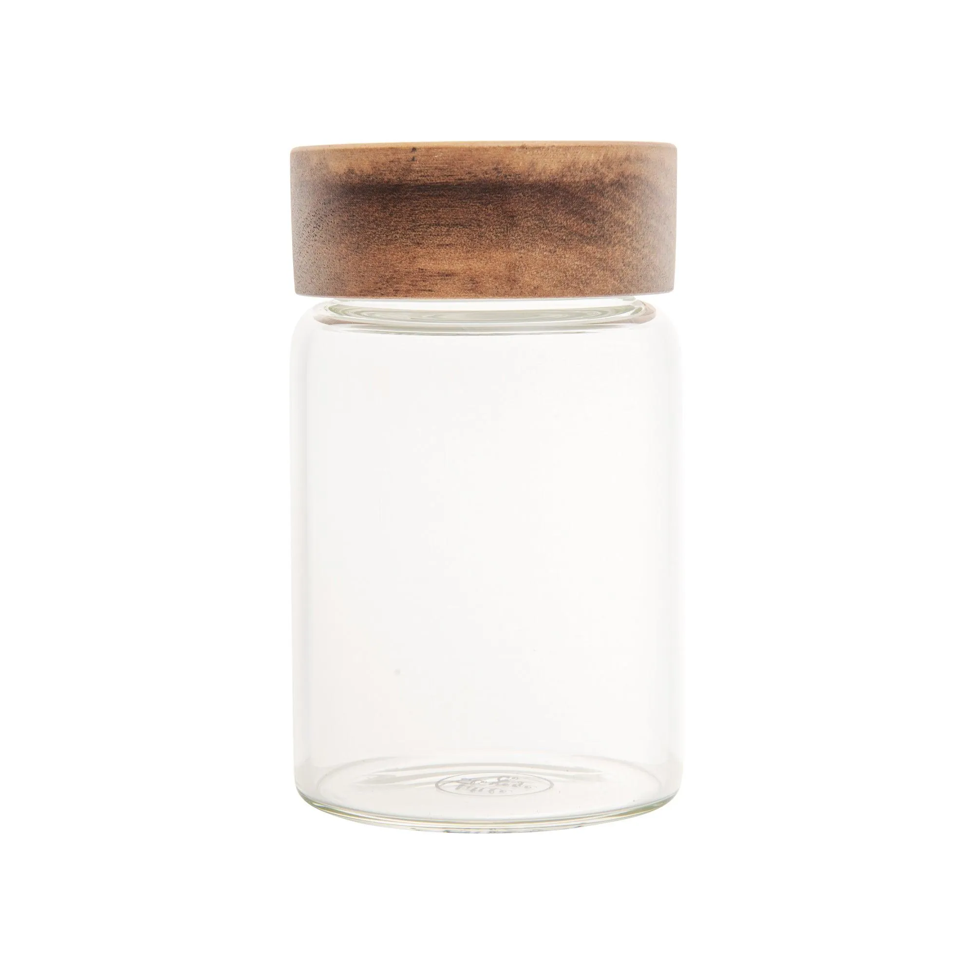 Acacia Wood Glass Jar - 250ml
