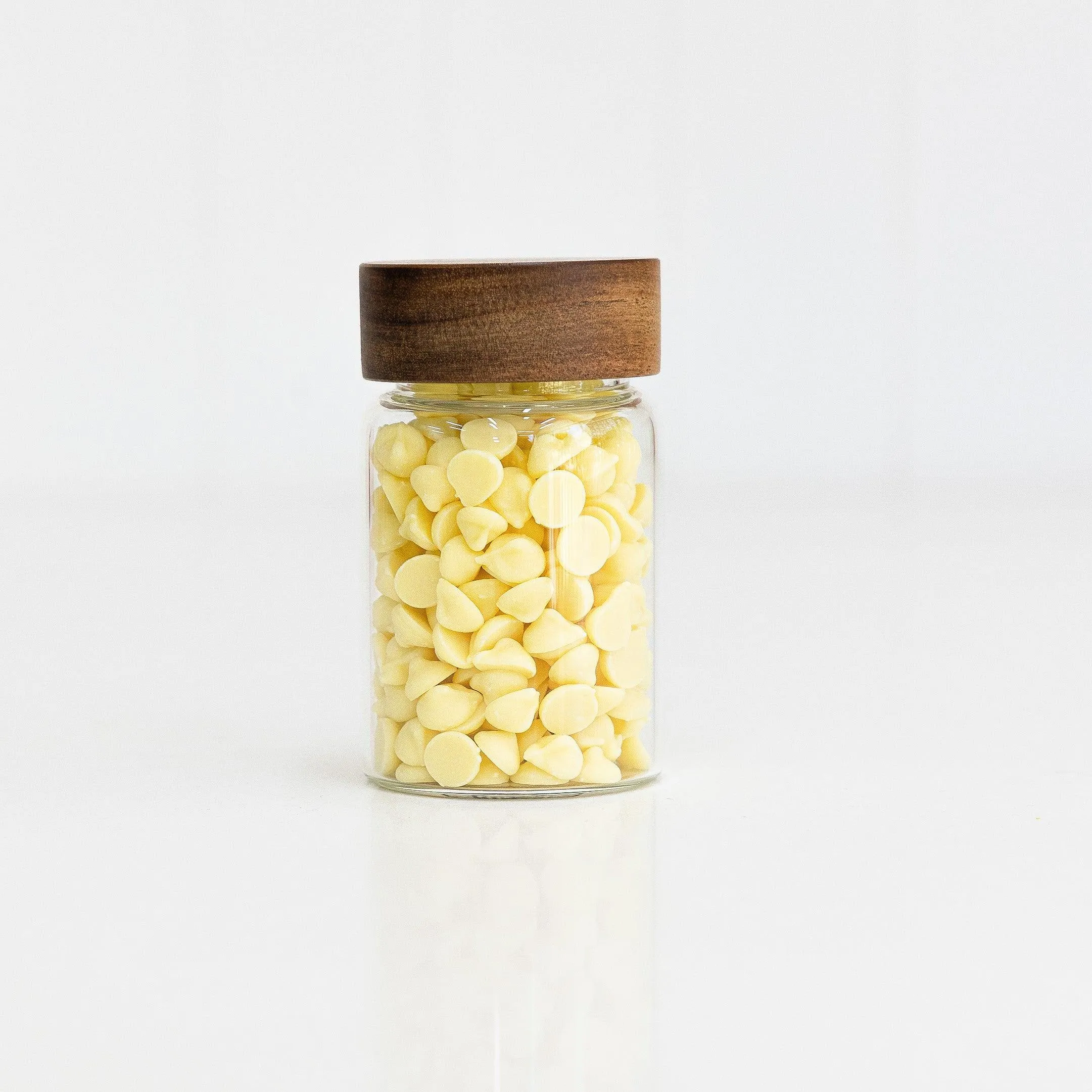 Acacia Wood Glass Jar - 250ml