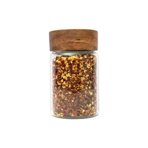 Acacia Wood Glass Jar - 250ml