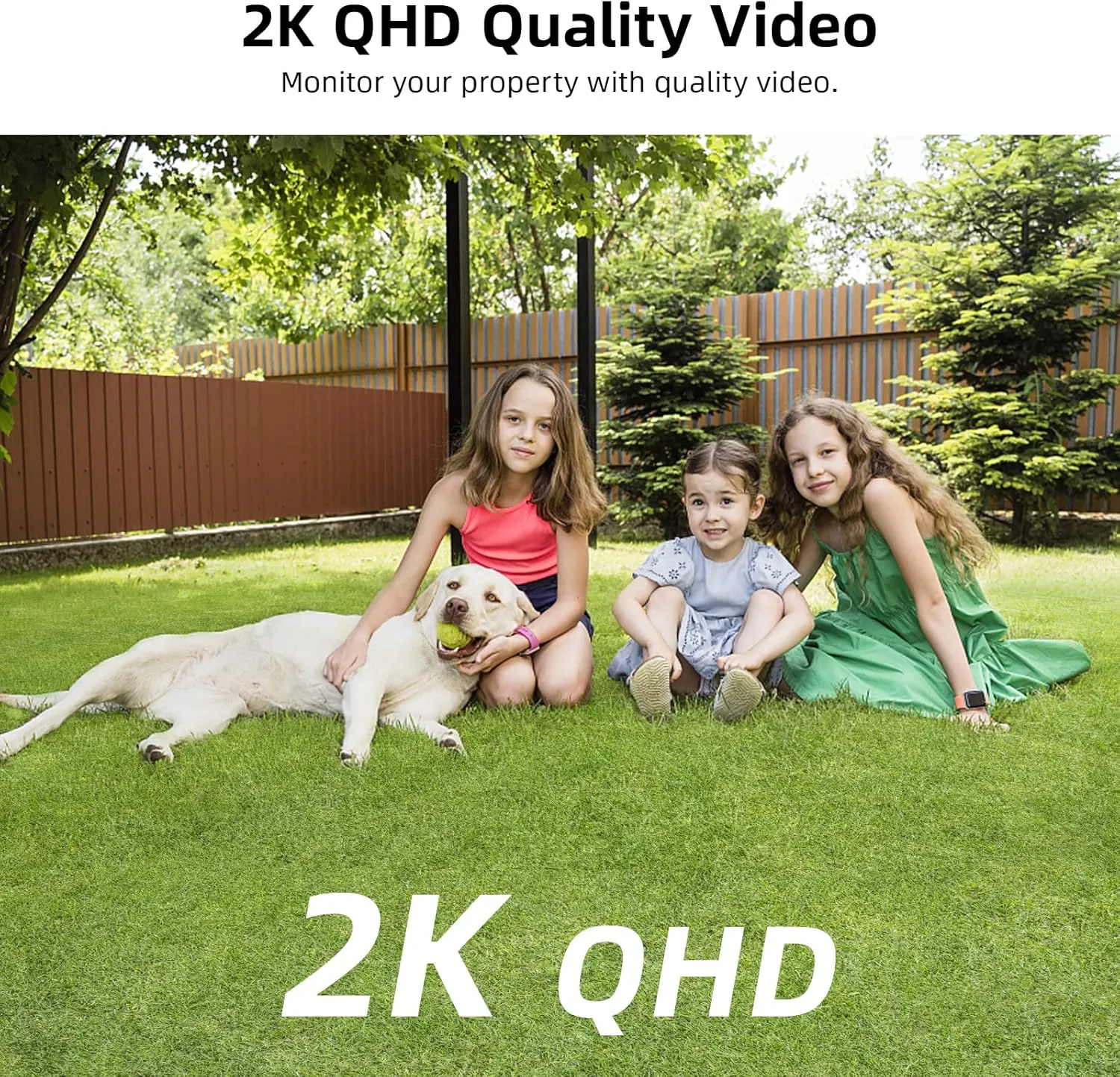AOSU 2K Security Cameras Wireless Outdoor, Battery Powered for Home Security Cameras with PIR Human Motion Detection, Full-Color Night Vision, Spotlight & Siren, 2-Way Audio, 2.4GHz WiFi, Waterproof