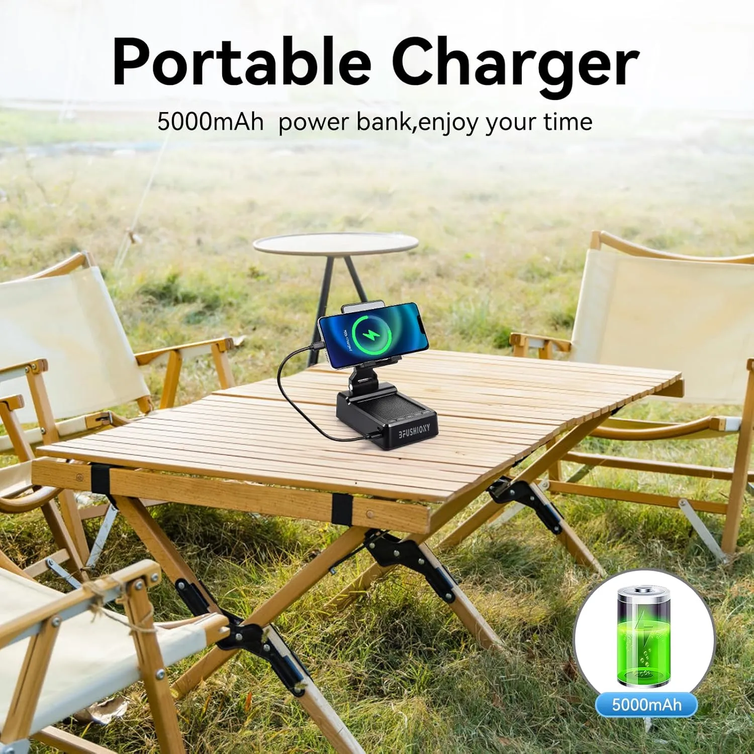Birthday Gifts for Men Women - Phone Stand with Wireless Speaker and Charger for iPhone/Android/Tablet, Unique Gift for Him Dad Mom Tech Gadgets