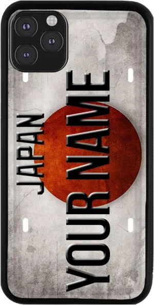 Bleu Reign Personalized Phone Case for iPhone License Japan Plate, iPhone 5 to 16 (Add Custom Name)