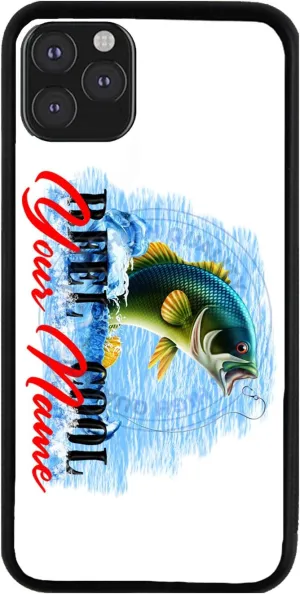 Bleu Reign Personalized Phone Case for iPhone Reel Cool Fishing, iPhone 5 to 16 (Add Custom Name)