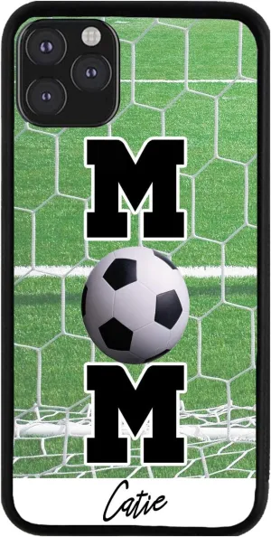 Bleu Reign Personalized Phone Case for iPhone Soccer Mom, iPhone 5 to 16 (Add Custom Name)