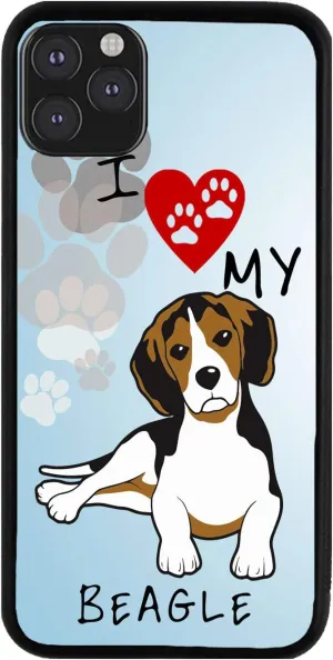 Bleu Reign Phone Case for iPhone I Love My Beagle Dog Lover, iPhone 5 to 16