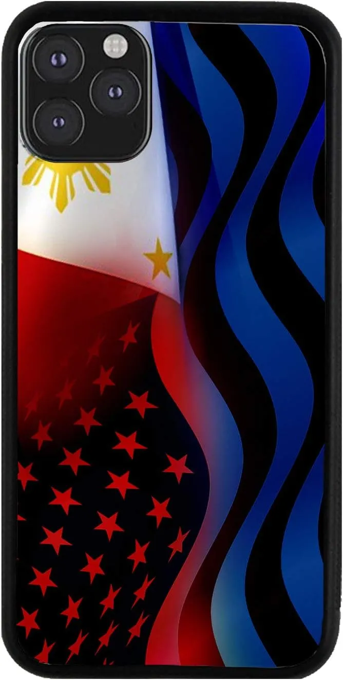 Bleu Reign Phone Case for iPhone Philippines and USA Mixed Flag, iPhone 5 to 16