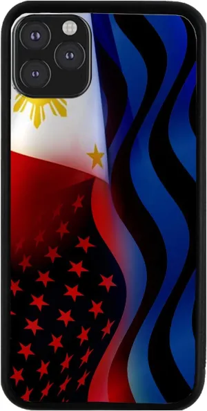 Bleu Reign Phone Case for iPhone Philippines and USA Mixed Flag, iPhone 5 to 16