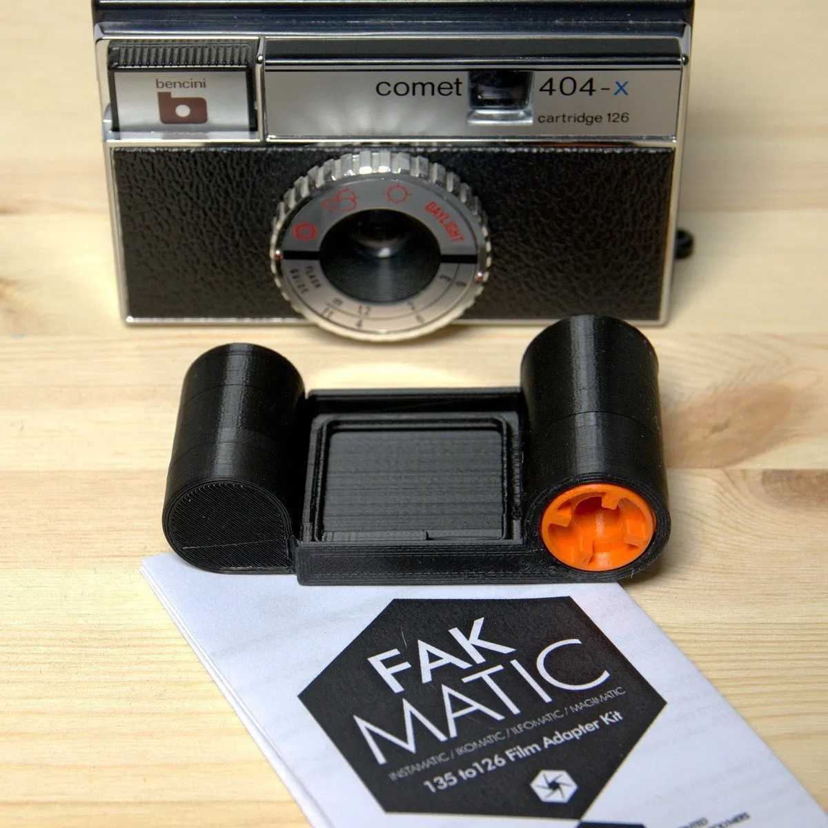 Camerhack Fakmatic Adapter for 126 Film Cameras