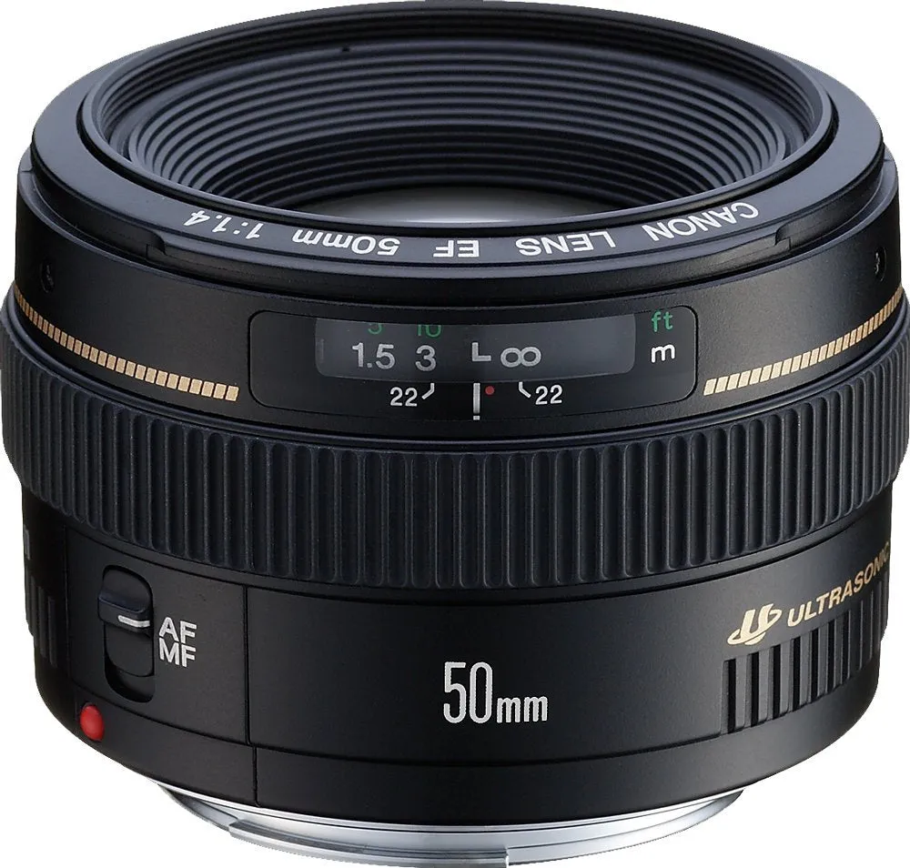 Canon EF 50mm f/1.4 USM Standard Lens for Canon SLR Cameras