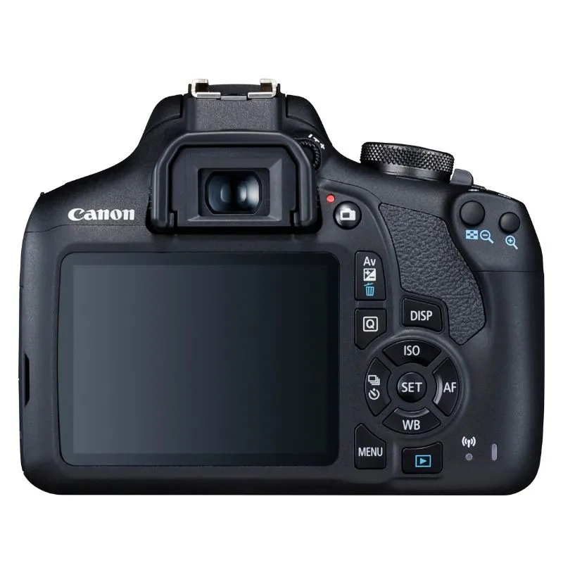 Canon EOS 2000D DSLR Camera with EF-S 18-55mm IS II Lens - Black - Camera   Lens