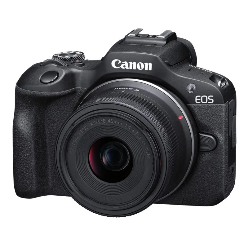 Canon EOS R100 APS-C Mirrorless Camera - Camera   RF-S 18-45mm Lens