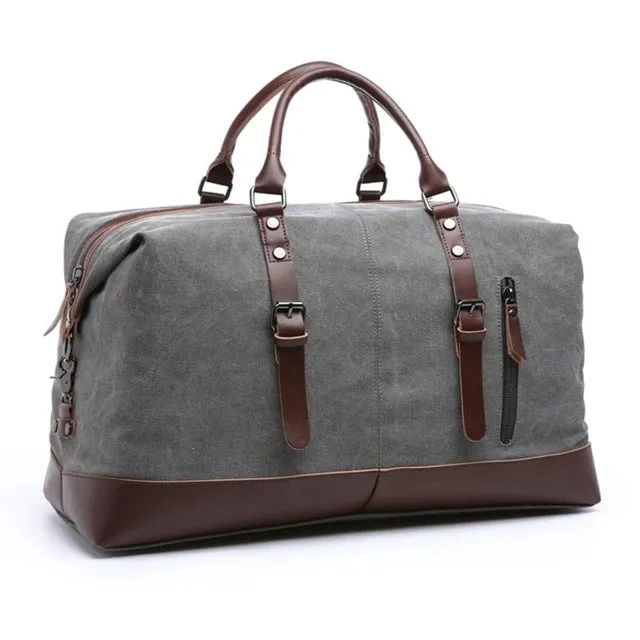 Canvas Leather Travel Bags