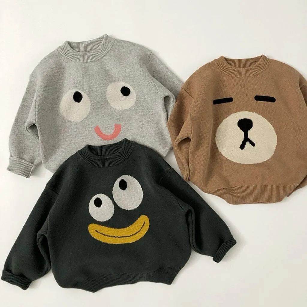 Cartoon Fun Expression Sweater