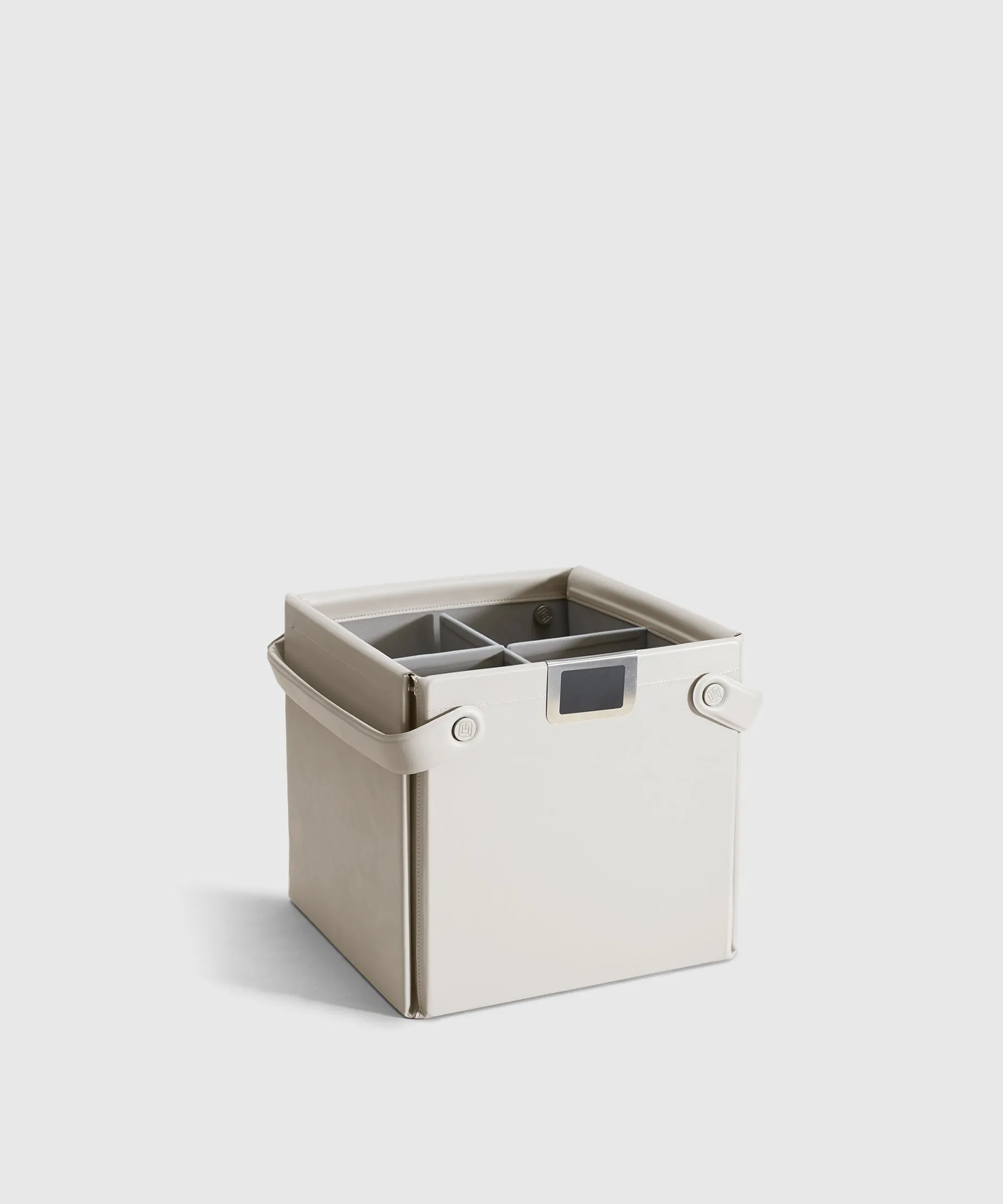 Collapsible Vegan Leather Storage Bin