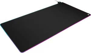 Corsair MM700 RGB Extended 3XL Cloth Gaming Mouse Pad/Desk Mat - Massive 1,220mm x 610mm (48 x 24) Cloth Surface, 360 Three-Zone RGB Lighting, Two USB Ports - Black