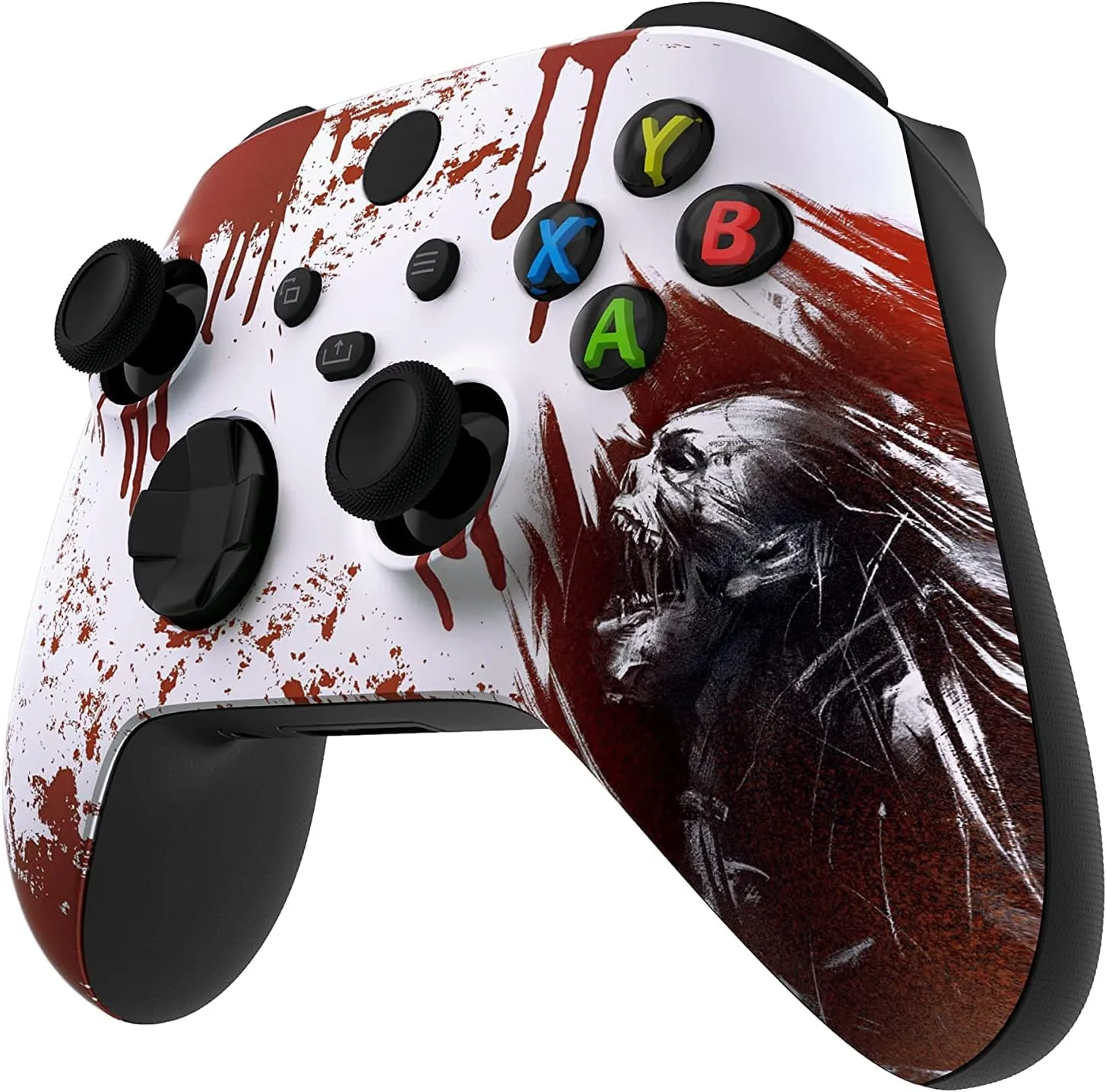 Custom Controllerzz Wireless Controller for Microsoft Series X/S & One - Custom Soft Touch Feel - Custom Series X/S Controller (X/S Bloody Zombie)