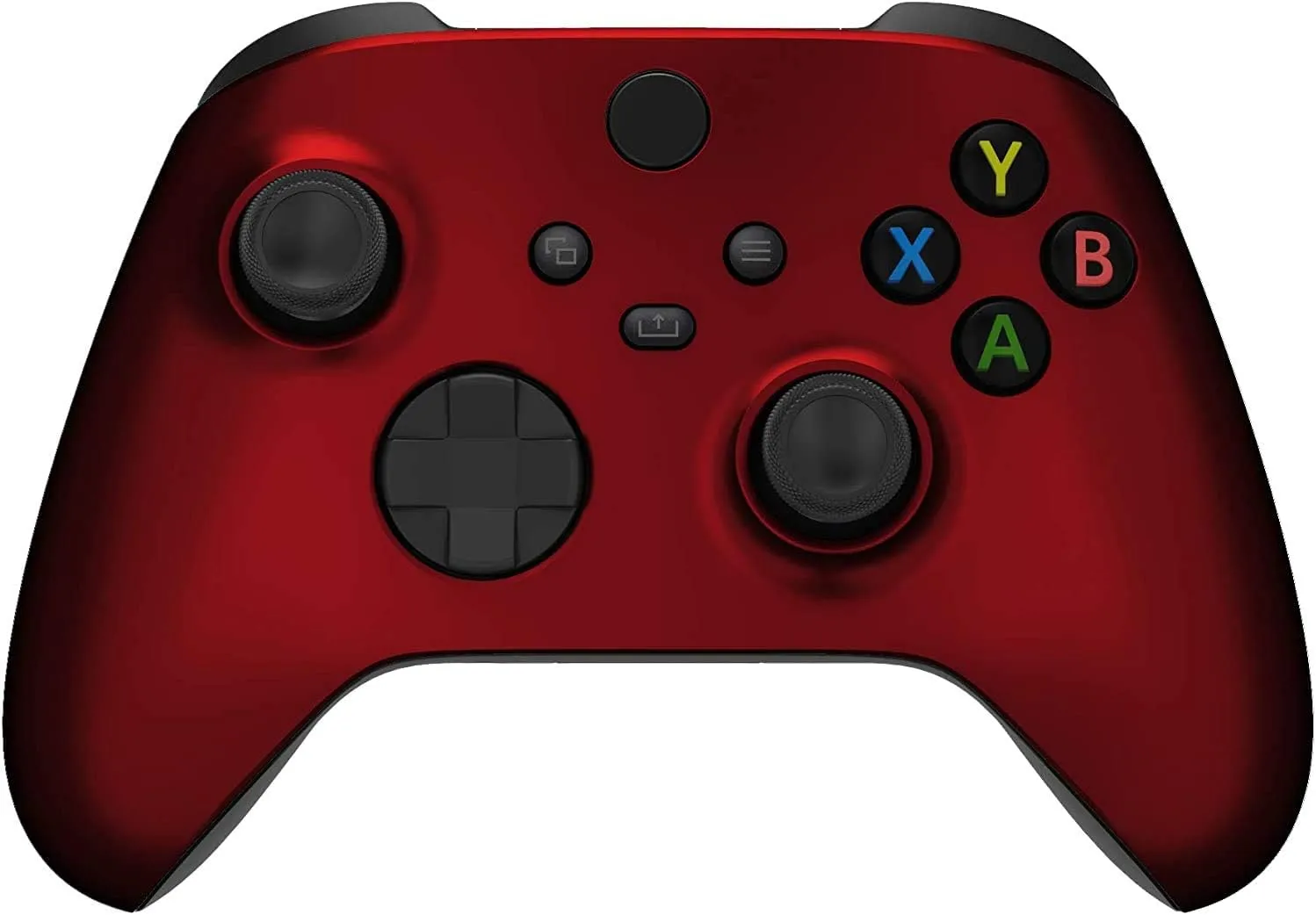 Custom Controllerzz Wireless Controller for Microsoft Xbox Series X/S & Xbox One - Custom Soft Touch Feel - Custom Xbox Series X/S Controller (X/S Red)