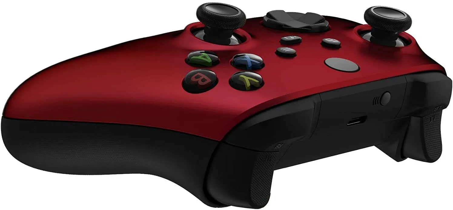 Custom Controllerzz Wireless Controller for Microsoft Xbox Series X/S & Xbox One - Custom Soft Touch Feel - Custom Xbox Series X/S Controller (X/S Red)