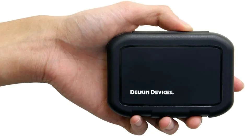 Delkin Devices SD Card Holders Tote  Weather Resistant, Crushproof Case for Up to 8 SD Cards (DDACC-SD8)
