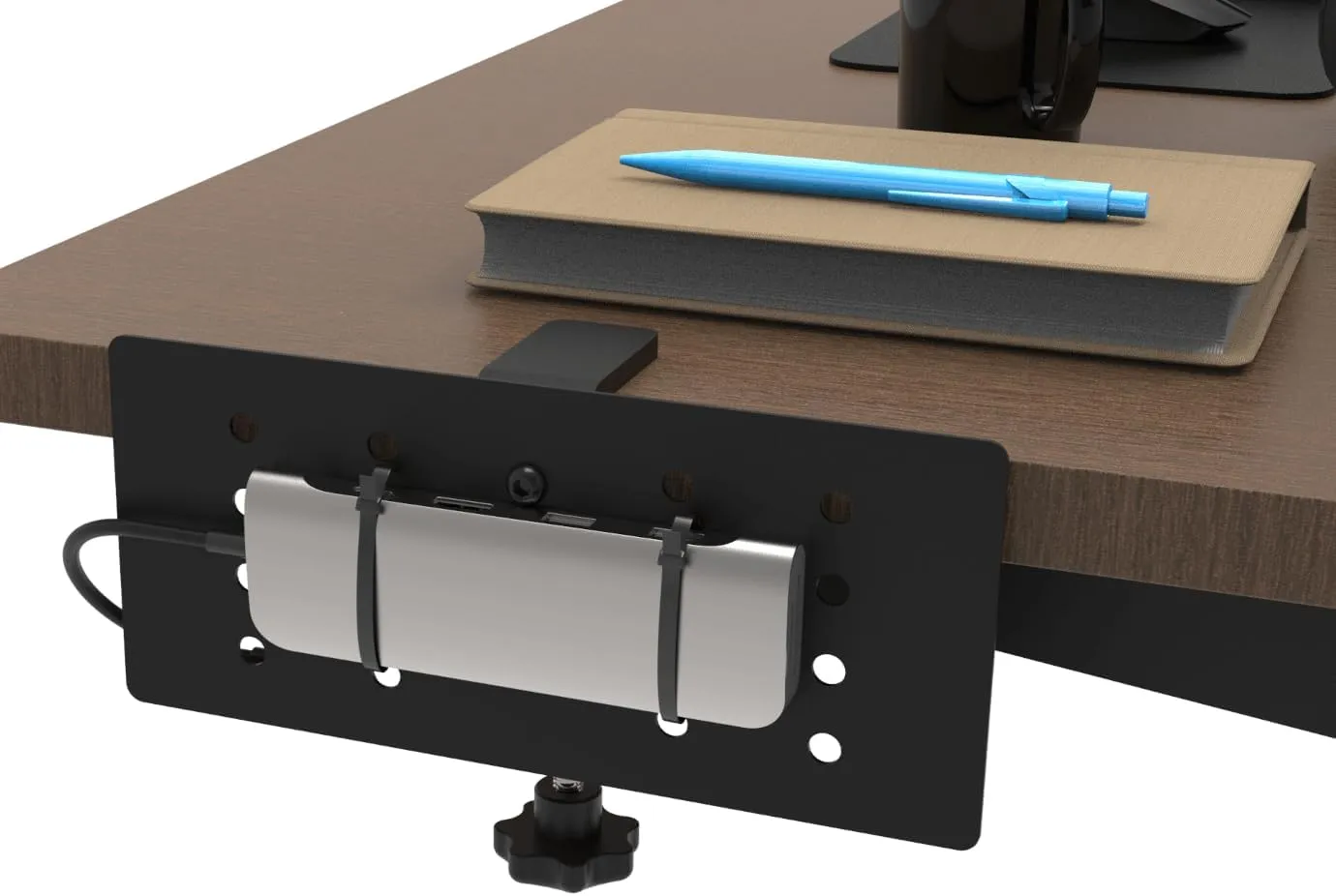 Docking Station Side-Mount Bracket -Compatible with Dell/Thunderbolt Dock/Thinkpad USB C Docking Station
