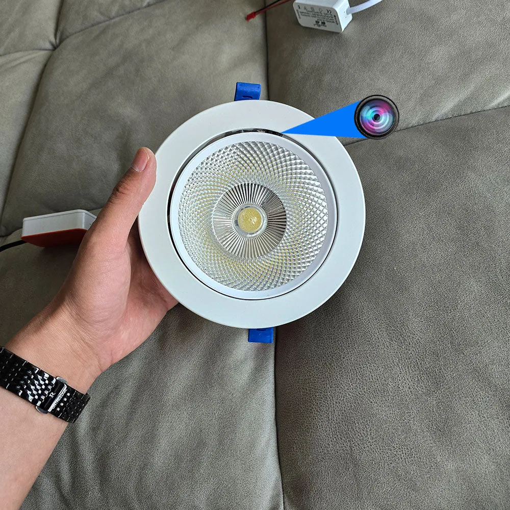Downlight Spotlight Spy Hidden Camera Wireless   1080p HD  night light hidden camera