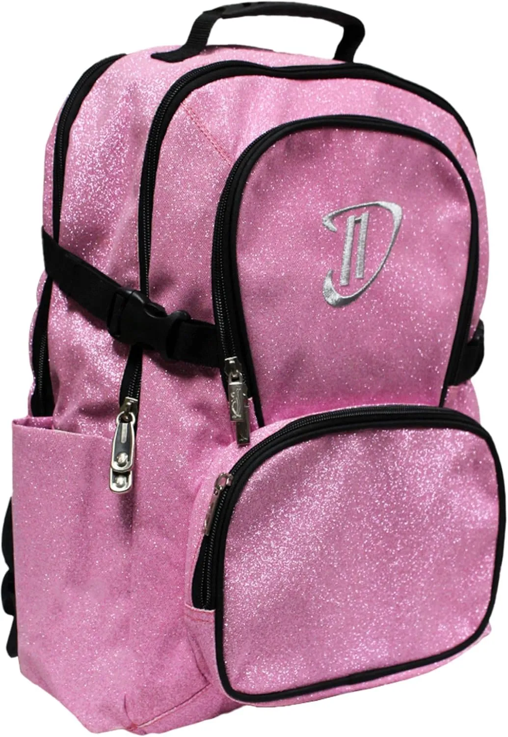 Dream Duffel Classic Backpack for Women & Children, Small Travel Bag, Water-Resistant, Padded Back & Shoulder Straps, Size 17.5x14, Pink Sparkle