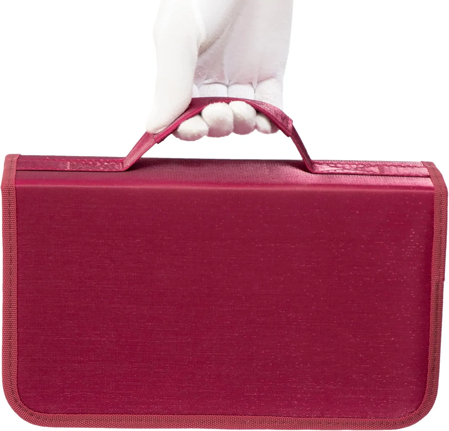 DVD Holders Storage Cases 128 Capacity CD DVD VCD case,CD DVD Wallet Blu-ray Media Case Storage Holder Organizer Wallet Red