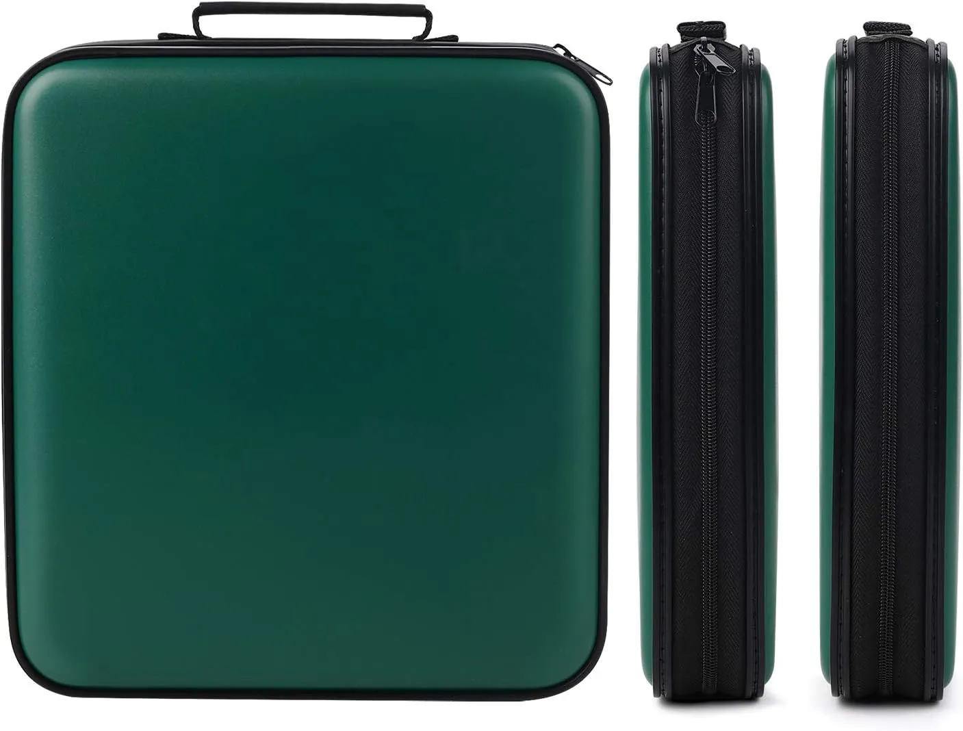 DVD Storage CD Case Holder: 160 Capacity CD Sleeves Black Disc Cases Binder for Car - CD Hard Organizer Box - Large DVD Wallet for Movie/Music/Game & Portable CD Book