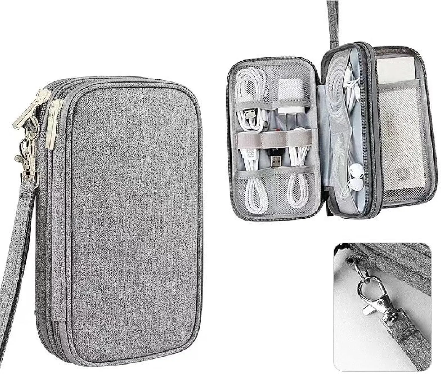 Electronic Storage Bag, Travel Cable Storage Bag, Electronic Accessories Suitcase, All-in-One Waterproof Portable Storage Bag