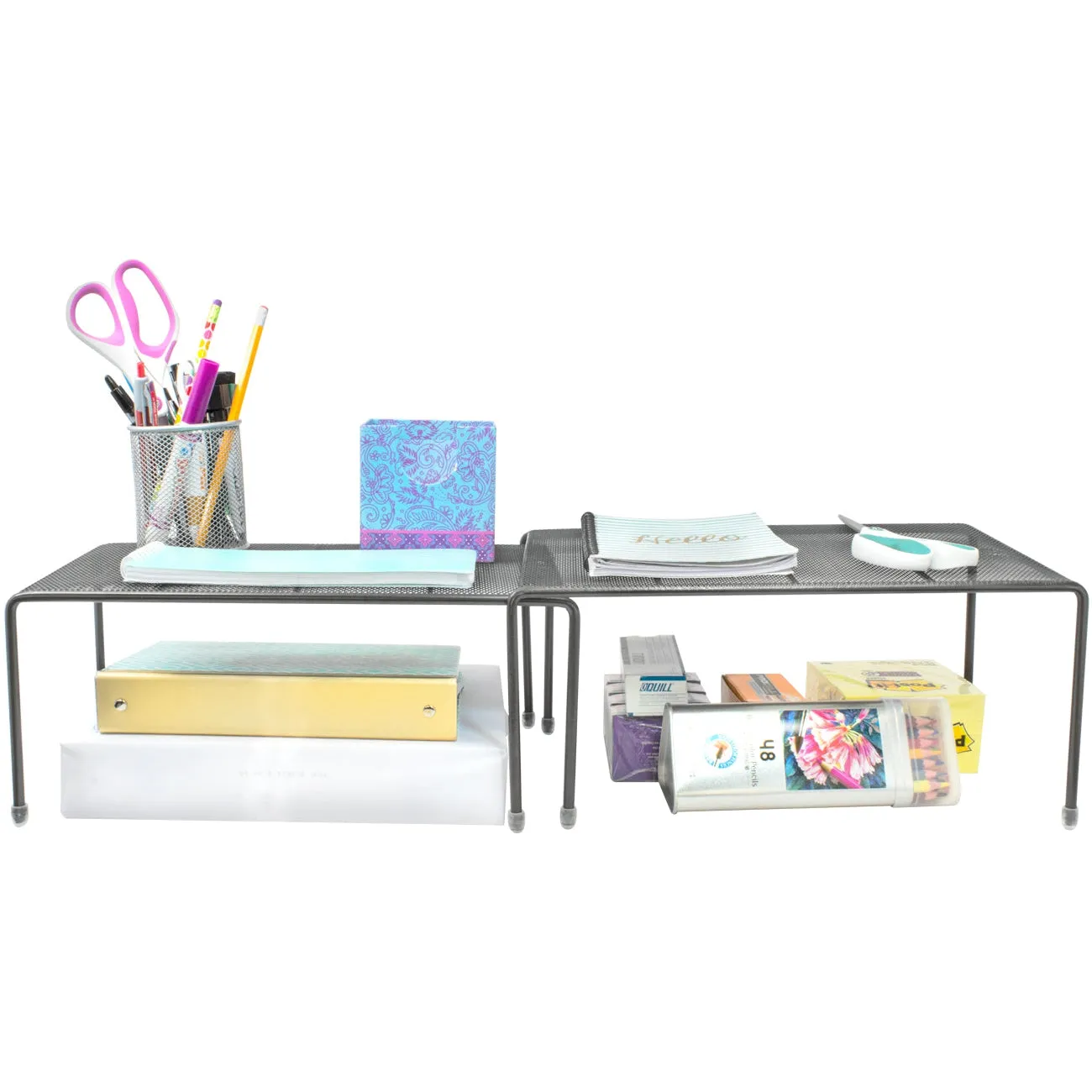 Expandable Pantry Cabinet Organizers (Set of 2)