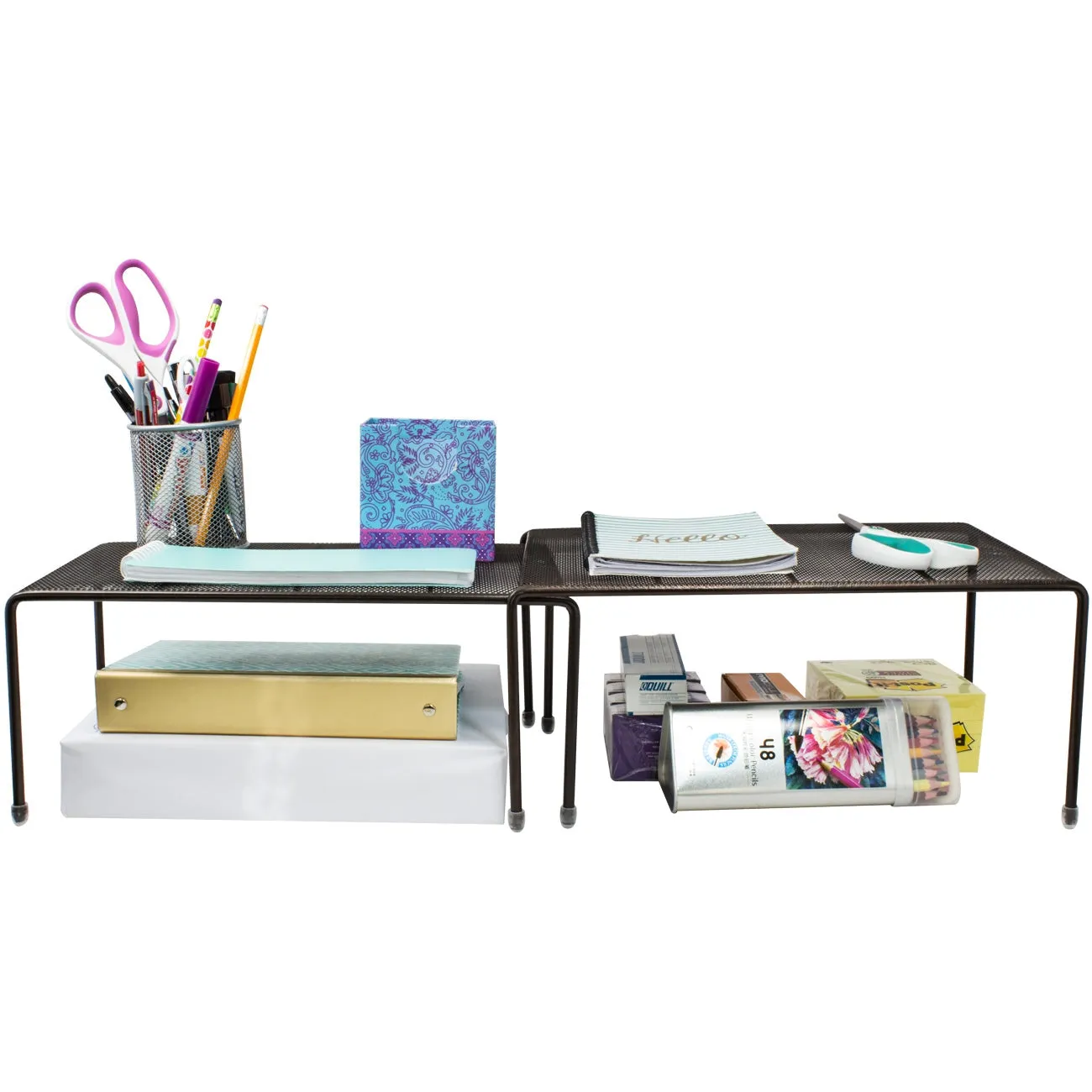Expandable Pantry Cabinet Organizers (Set of 2)