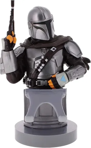 Exquisite Gaming: Star Wars: The Mandalarian - Original Mobile Phone & Gaming Controller Holder, Device Stand, Cable Guys, Licensed Figure