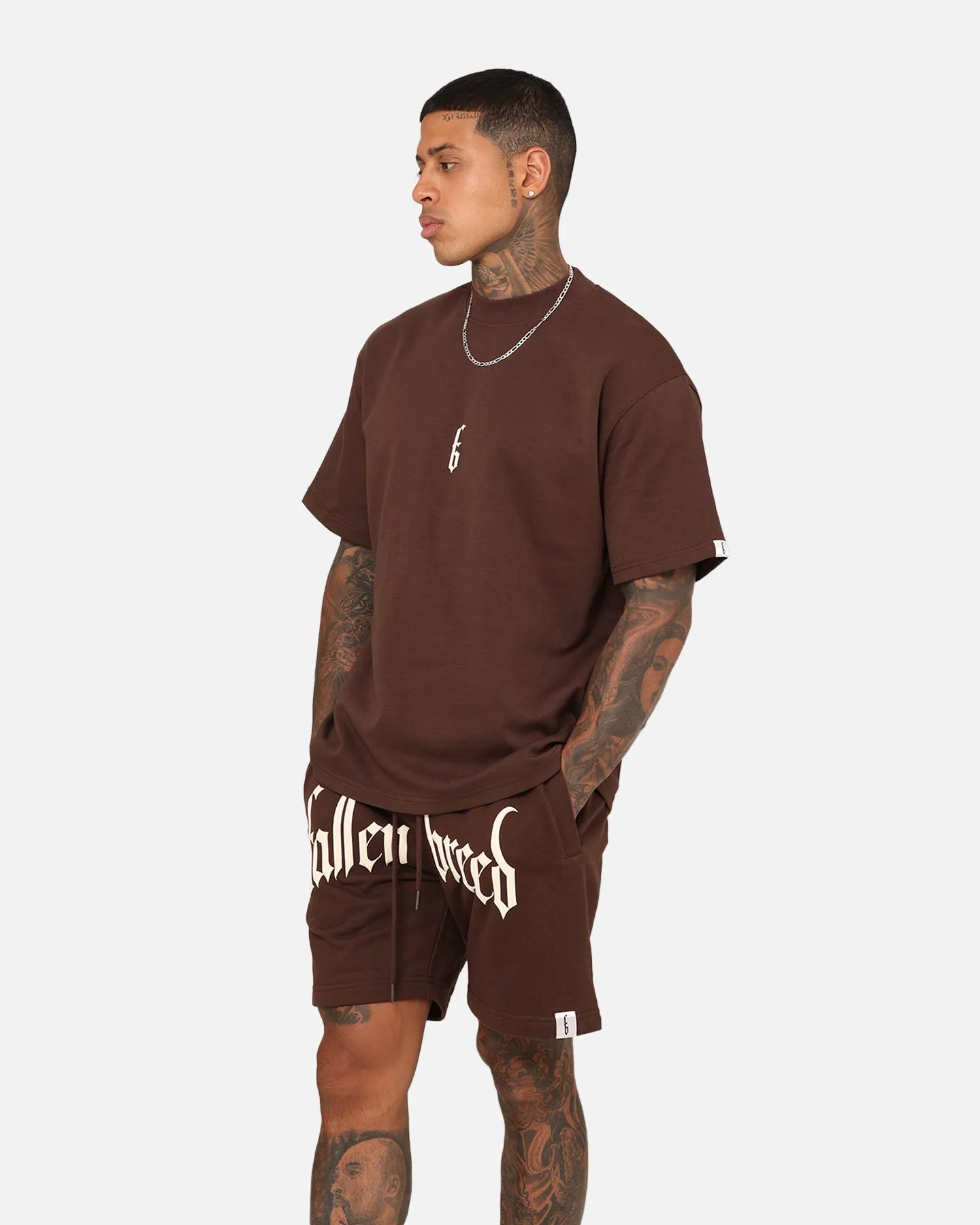 Fallen Breed Monogram T-Shirt Brown/Off White