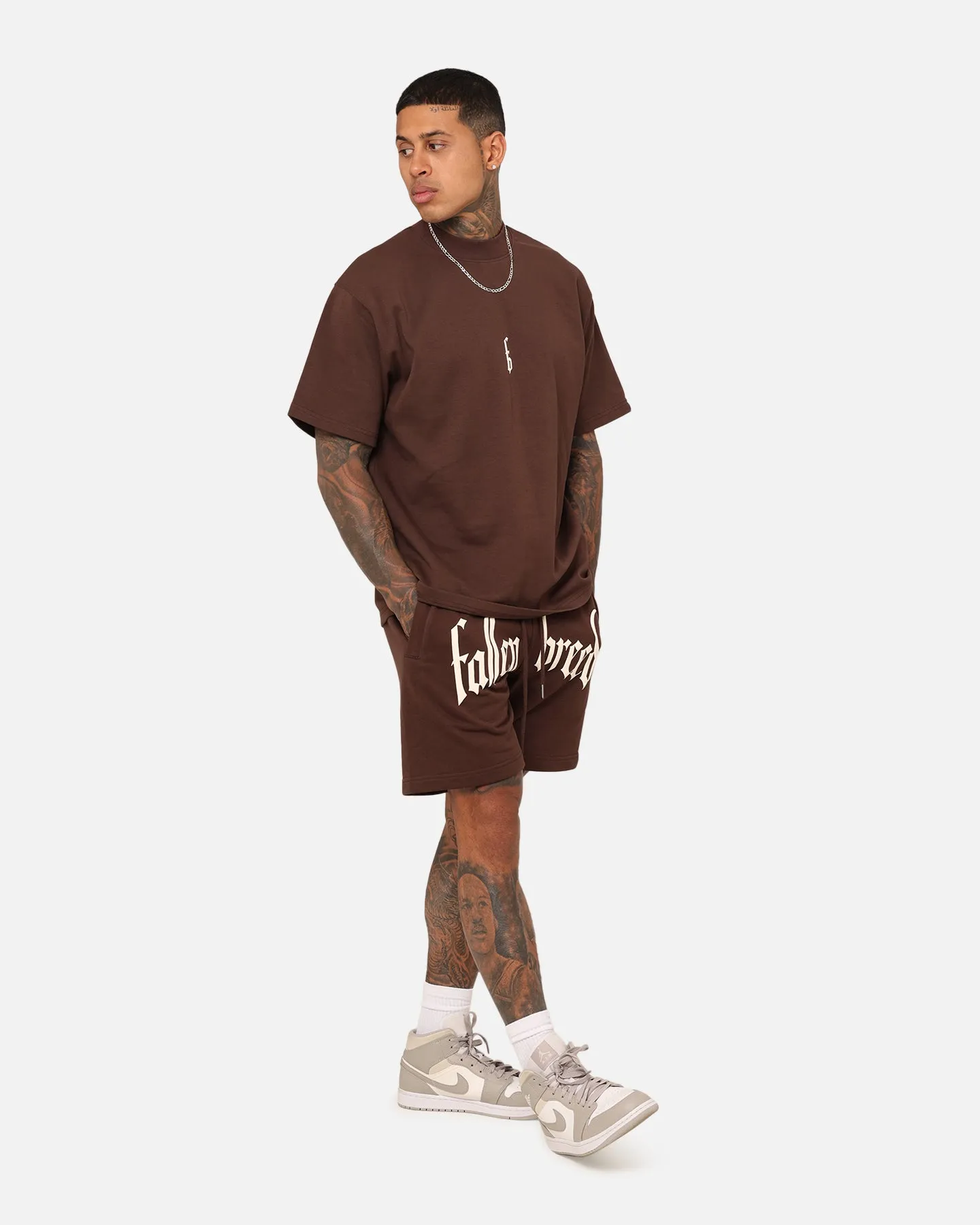 Fallen Breed Monogram T-Shirt Brown/Off White