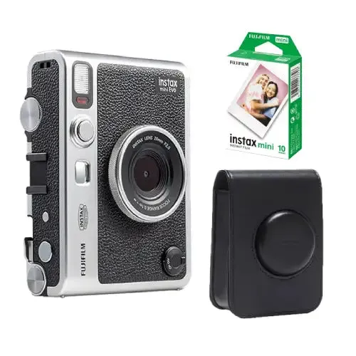 Fujifilm Instax Mini Evo Hybrid Instant Camera Kit (Black)