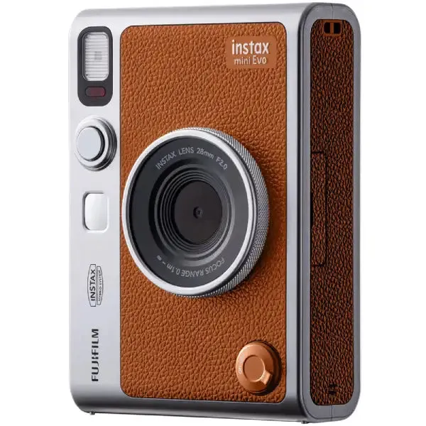 Fujifilm Instax Mini Evo Hybrid Instant Camera Kit (Brown)