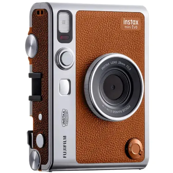 Fujifilm Instax Mini Evo Hybrid Instant Camera Kit (Brown)